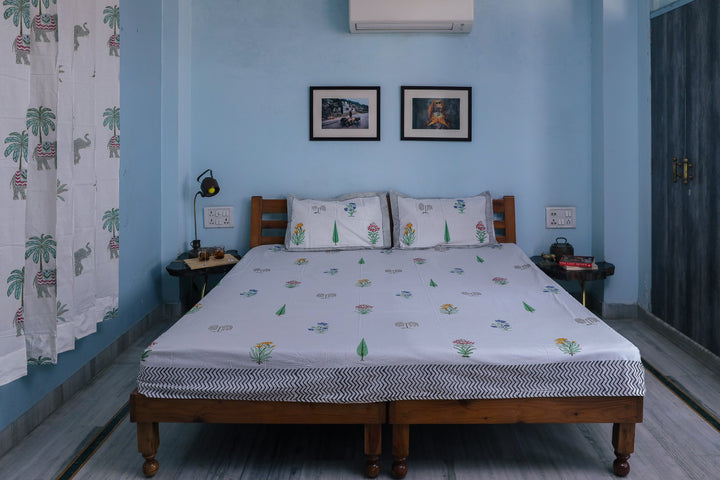 pure cotton bed sheets