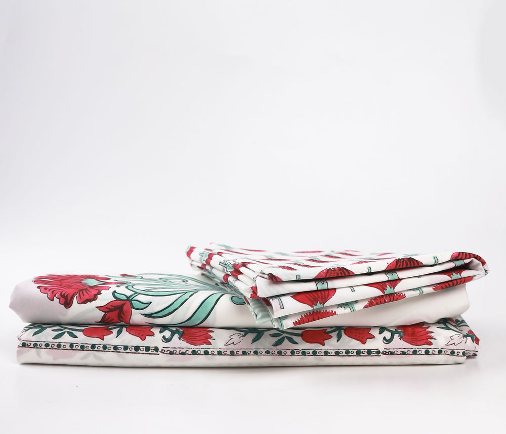 hand block print bedsheet