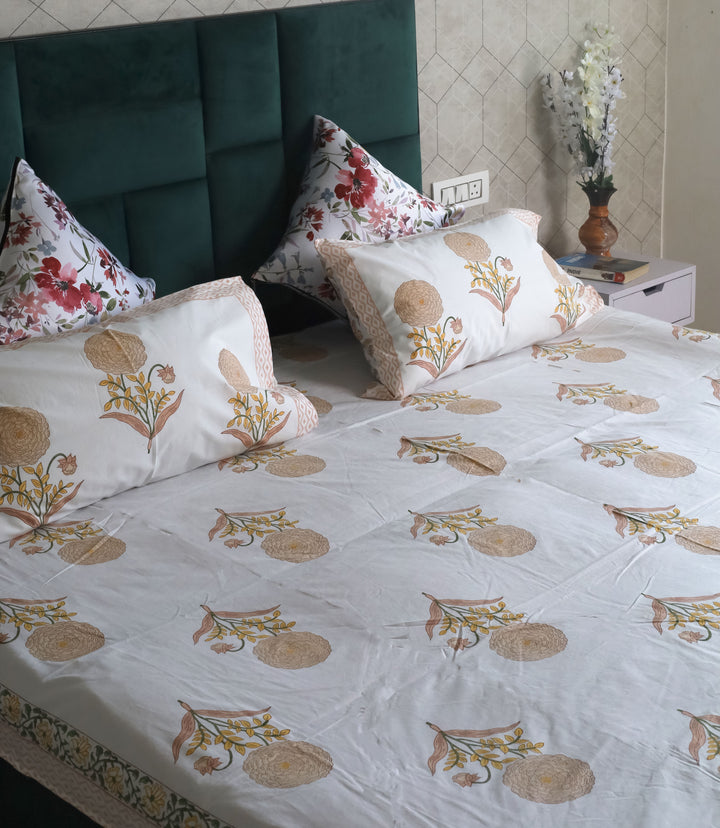 hand block print bedsheet