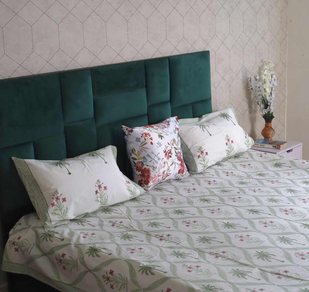 hand block bedsheets