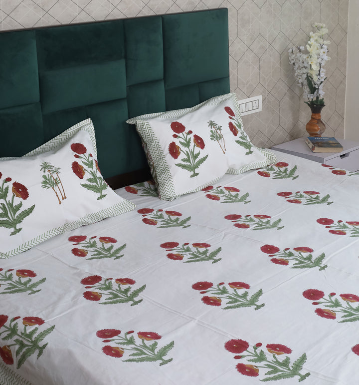 hand block print bedsheet