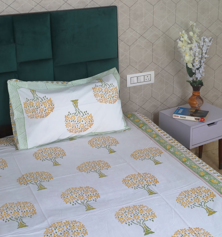 hand block print bedsheet