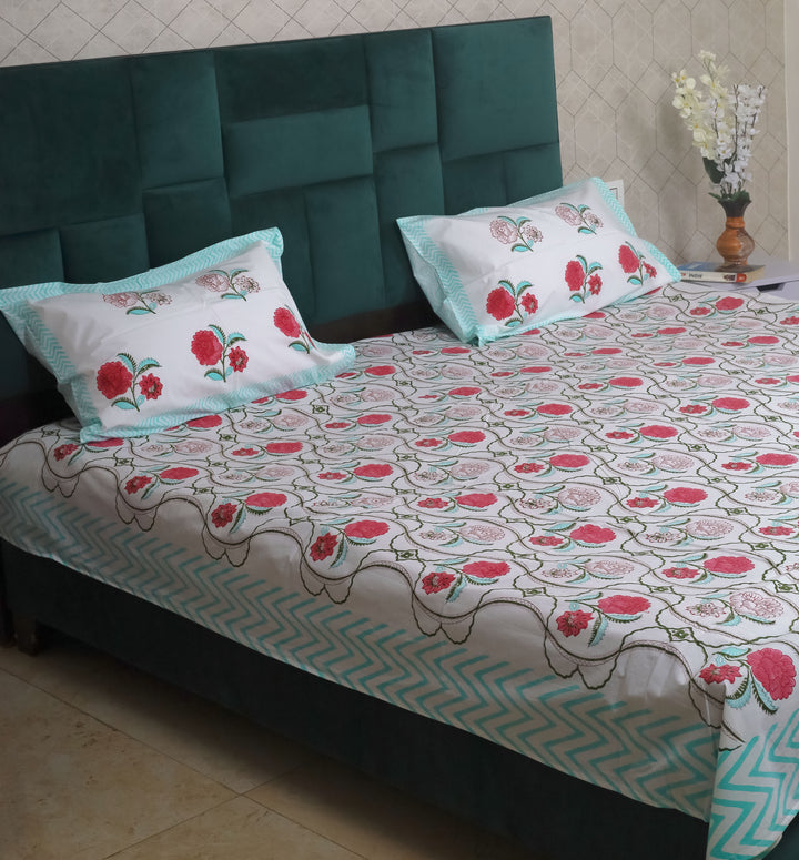 hand block print bedsheet