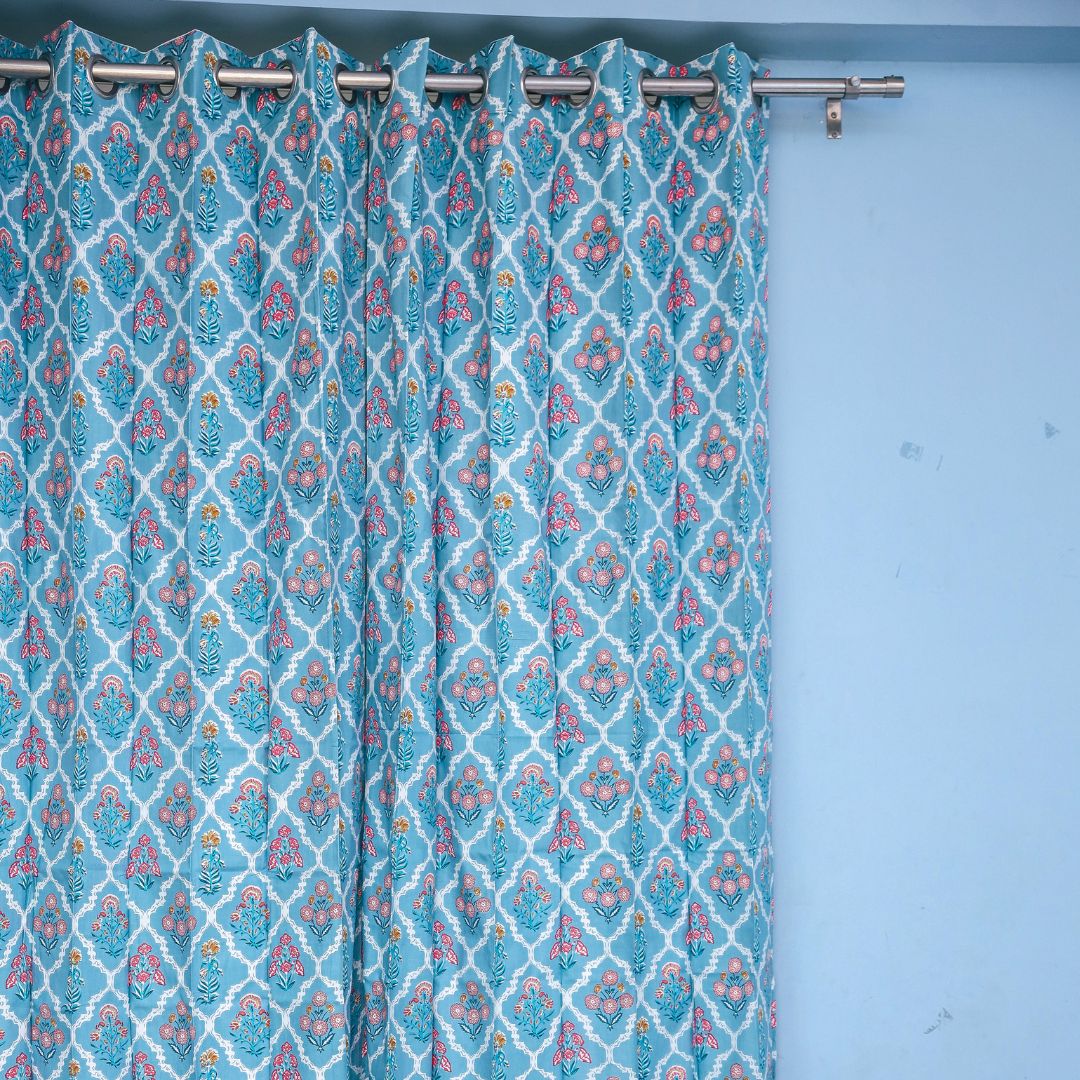 Elegant Blockprint Curtains by JaipurExclusive: Timeless Craftsmanship for Your Home