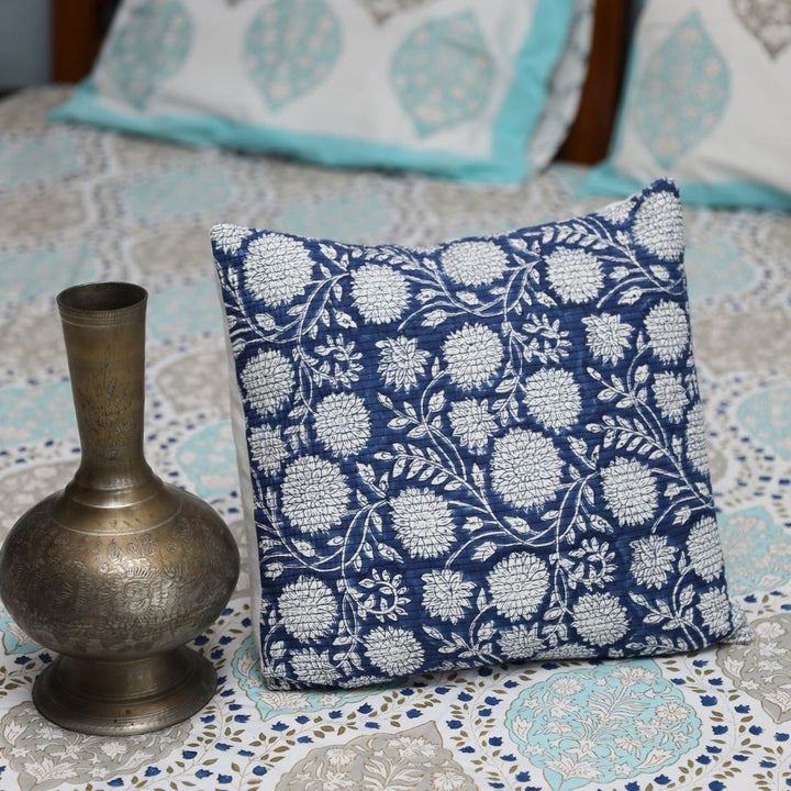 Set of 2 Cotton Cushion Covers Kantha